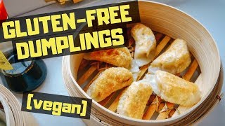 GLUTENFREE VEGAN DUMPLINGS recipe 🥟🥢🌱 [upl. by Grayce]