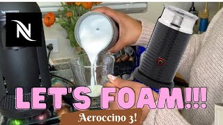 How To Foam Milk With Aeroccino 3 Make Coffee With Foam Tips amp Tricks  Easy Foamed Latte Recipe [upl. by Silyhp]