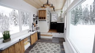 Open Concept Modern Tiny House with Elevator Bed anawhite [upl. by Nerag]