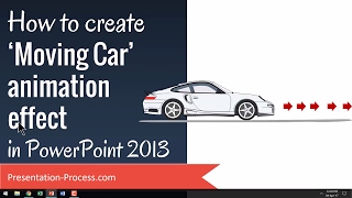 How to Create Moving Car Animation Effect in PowerPoint [upl. by Eimak]