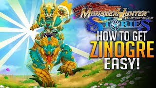 Monster Hunter Stories E10  How to Get Zinogre Easy Deviljho Attacks Androidios [upl. by Nannahs]