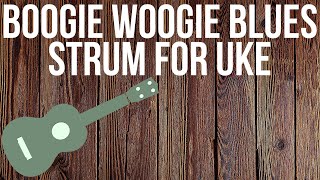 How to Shuffle Strum on Ukulele quotBoogie Woogie Stylequot [upl. by Joelie]