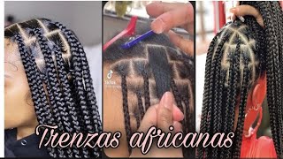 TRENZAS AFRICANAS PASÓ A PASO😻soribel mueses [upl. by Devan404]