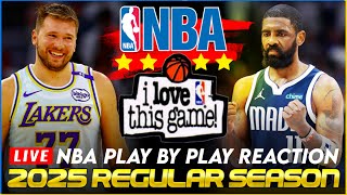 🔴LAKERS vs DALLAS MAVERICKS │ 2025 NBA Basketball Game PlayByPlay Reaction amp Scoreboard [upl. by Siclari]