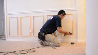 How to Install Chair Rail and Picture Frame Moulding [upl. by Azial]