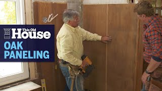 How to Install Oak Paneling  This Old House [upl. by Territus]