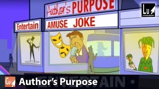 Authors Purpose Song – Learn Comprehension – Learning Upgrade App [upl. by Ayadahs]