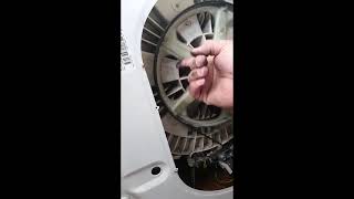 indesit washing machine wont spin new brushes replacing belt [upl. by Enairb]