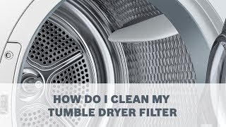 Tumble Dryers  How Do I Clean Filter [upl. by Sanez]