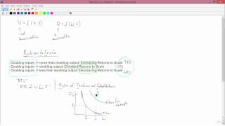Intermediate Microeconomics Returns to Scale [upl. by Anesusa928]